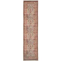 Kukoon Beige Neutral Terracotta Vintage Distressed Rug 240 x 60cm - Orange - Wilko - thumbnail 1