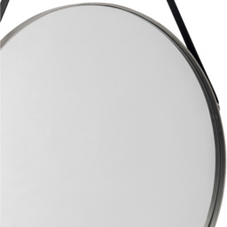 Julian Bowen Opera Round Pewter Mirror - Size: 60 x 60cm - Silver - Wilko - thumbnail 5