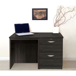 R White Cabinets 2 Drawer Black Set-04 Desk - Size: 72.8 x 107.9 x 54cm - Wilko - thumbnail 5
