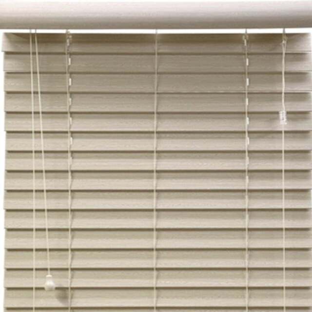 50mm Venetian Blind - Pebble Oak/120cm - Wilko