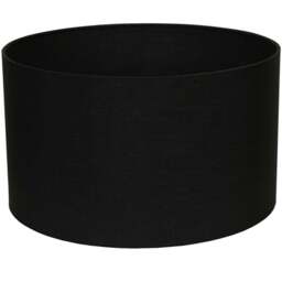 ValueLights Reni Black Fabric Medium Drum Shade - Size: 35 x 20 x 35cm - Cream - Wilko - thumbnail 1