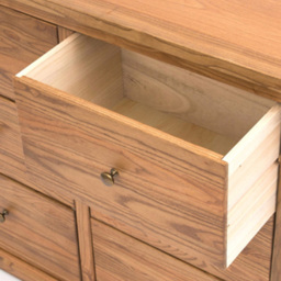Cabinet Bits Salerno 6 Drawer Brown Brass Knob Chest of Drawers - Wilko - thumbnail 7