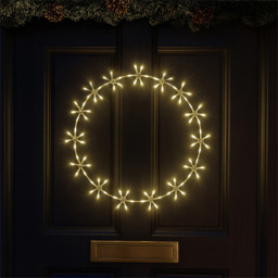 Xmas Haus 96 Warm White LED Metal Ring Light 55cm - Size: 550 x 550 x 25cm - Wilko - thumbnail 3