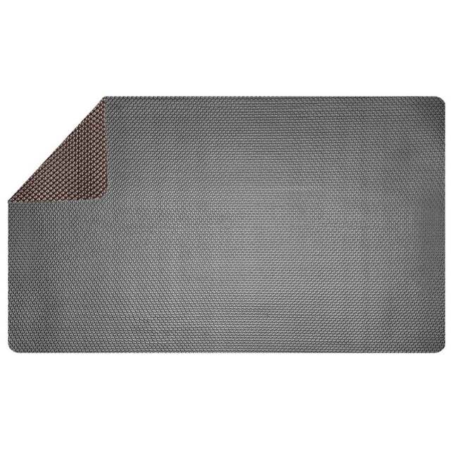 Nicoman Reversible Grey and Brown Shower Mat 75 x 44cm - Size: 0.4 x 75 x 44cm - Wilko - image 1