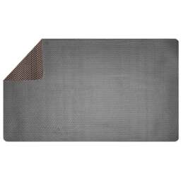 Nicoman Reversible Grey and Brown Shower Mat 75 x 44cm - Size: 0.4 x 75 x 44cm - Wilko