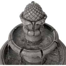 Teamson Home 2-Tier Light Grey Birdbath Water Fountain 99cm - Size: 99 x 53 x 53cm - Wilko - thumbnail 7