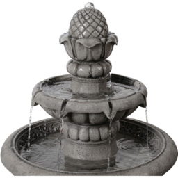 Teamson Home 2-Tier Light Grey Birdbath Water Fountain 99cm - Size: 99 x 53 x 53cm - Wilko - thumbnail 6