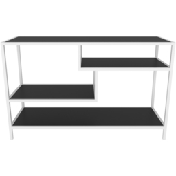 Decorotika Robins Industrial White and Grey TV Stand - Size: 75 x 120 x 39cm - Multi - Wilko - thumbnail 3