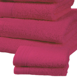 Rapport Home Chatsworth Super Soft 600gsm Combed Cotton Pink Bath Towel - Size: 4 x 70 x 120cm - Wilko - thumbnail 4