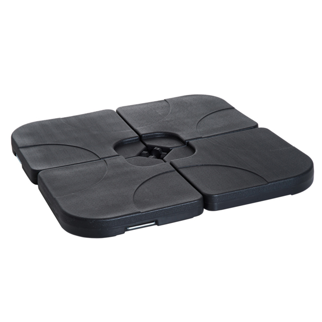 Outsunny 4pc Umbrella Base 15L Each PC - Size: 75 x 50 x 50cm - Black - Wilko - image 1