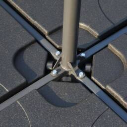 Outsunny 4pc Umbrella Base 15L Each PC - Size: 75 x 50 x 50cm - Black - Wilko - thumbnail 3