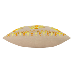 furn. Kalina Yellow Embroidered Cushion - Size: 60 x 35 cm - Wilko - thumbnail 6