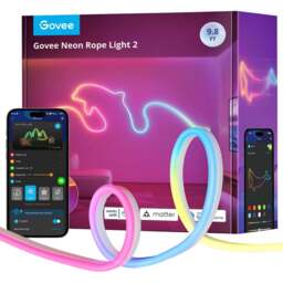 Govee RGBIC LED Smart Neon Rope Light 3m - Size: 22 x 23 x 9.5cm - Multi - Wilko