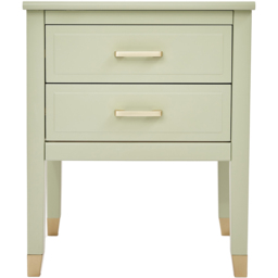Palazzi 2 Drawer Teal Bedside Table - Wilko - thumbnail 4
