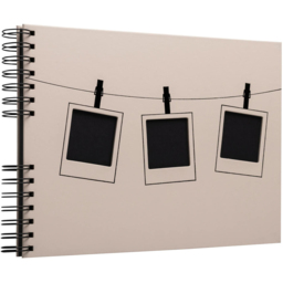 Exacompta Pink Spiral Photo Album 50 Sheets 150 Photos - Size: 3 x 32 x 22cm - Wilko - thumbnail 1