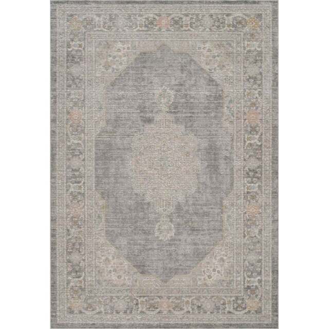 Desire Rugs Maia Grey Orchid Floral Non Slip Rug 200 x 300cm - Wilko - image 1