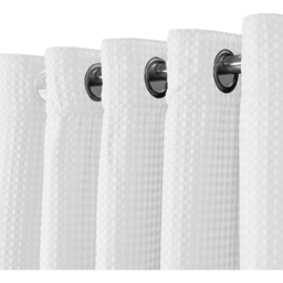 Velosso Waffle White Blackout Curtains 229 x 168cm - Size: W 168 x D 229cm - Wilko - thumbnail 4