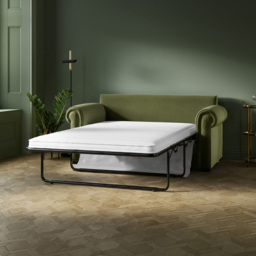 Jay-Be Heritage 2 Seater Brushed Twill Pewter Sofa Bed with e-Pocket Mattress - Grey - Wilko - thumbnail 5