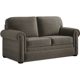 Jay-Be Heritage 2 Seater Brushed Twill Pewter Sofa Bed with e-Pocket Mattress - Grey - Wilko - thumbnail 3