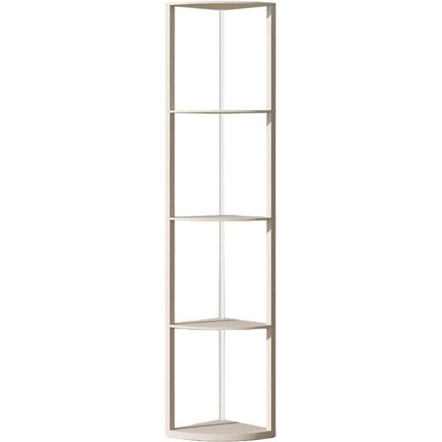 HOMCOM 5 Shelf Oak Dimmable RGB LED Floor Lamp - Size: 48 x 13 x 37cm - Yellow - Wilko - image 1