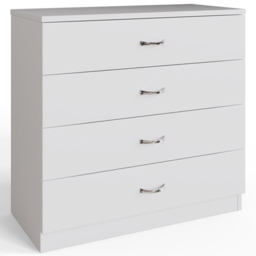 FWStyle Promo 4 Drawer White Modern Chest of Drawers - Wilko - thumbnail 3