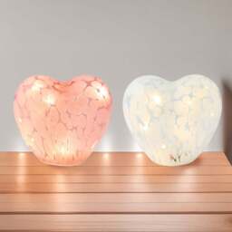 Glass Heart LED Lamp - Wilko - thumbnail 1