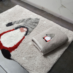 Allure Bath Fashions Gonk Christmas Supersoft Non-Slip Bath Mat 50 x 80cm - Grey - Wilko - thumbnail 3