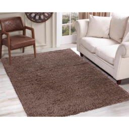 Desire Rugs Oxford Dark Beige Plain Shaggy Rug 160 x 230cm - D.Beige - Wilko - thumbnail 5