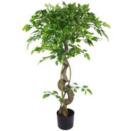 Leaf Japanese Fruticosa Artificial Tree in Pot 120cm - Size: 120 x 60 x 60cm - Green - Wilko - thumbnail 1