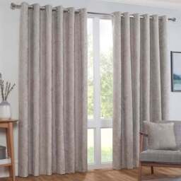 Divante Alden Thermal Curtains - Dove Grey/229cm/168cm - Wilko