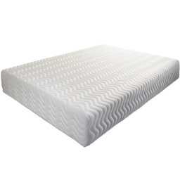 Aspire Super King Cool Blue Relief Memory Foam Mattress - White - Aspire Beds - Wilko