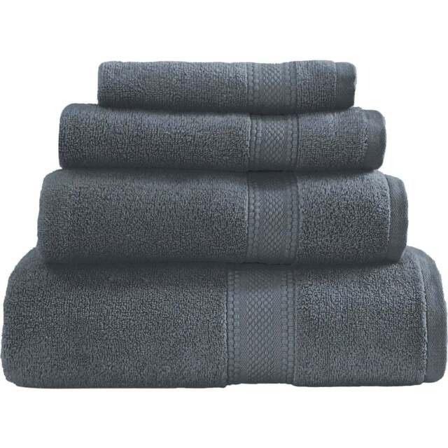 Divante Deluxe Cotton Dark Grey Hand Towel - Wilko - image 1