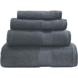 Divante Deluxe Cotton Dark Grey Hand Towel - Wilko - thumbnail 1