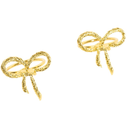 Pack of 2 Bow Napkin Rings Gold - Prostar - Wilko - thumbnail 4