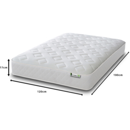 Starlight Beds Jump n Tac Small Double White Memory Foam with Spring Mattress - Wilko - thumbnail 6
