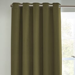 furn. Dawn Green Textured Blackout Eyelet Curtains 117 x 183cm - Size: 183 x 117 x 1cm - Wilko - thumbnail 3