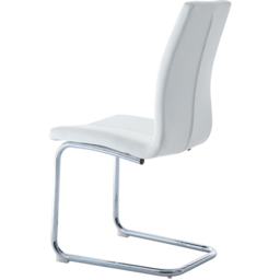 Pair of Arendelle Swing Leg Chairs - White - Wilko - thumbnail 6