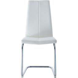 Pair of Arendelle Swing Leg Chairs - White - Wilko - thumbnail 3