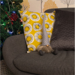 St Helens Grey Hat Fabric Santa Gonk Christmas Decoration - Size: 430 x 90 x 90cm - Wilko - thumbnail 5