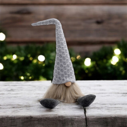 St Helens Grey Hat Fabric Santa Gonk Christmas Decoration - Size: 430 x 90 x 90cm - Wilko - thumbnail 3