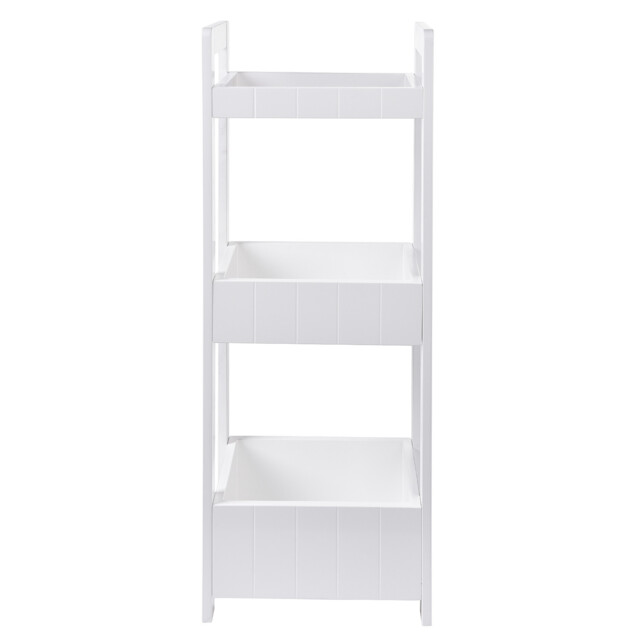 Kingston White Bathroom Caddy - Size: 28 x 74 x 20cm - Wilko