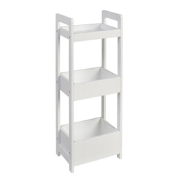 Kingston White Bathroom Caddy - Size: 28 x 74 x 20cm - Wilko - thumbnail 3
