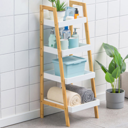 Living and Home 4 Shelf Nordic Ladder Bookshelf - Brown - Wilko - thumbnail 6