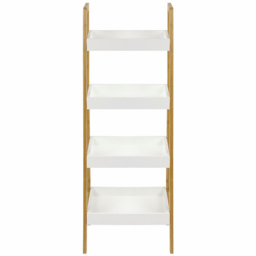 Living and Home 4 Shelf Nordic Ladder Bookshelf - Brown - Wilko - thumbnail 3