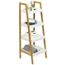 Living and Home 4 Shelf Nordic Ladder Bookshelf - Brown - Wilko - thumbnail 4