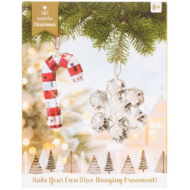 Make Your Own Disco Hanging Ornaments Kit - All I Want For Christmas - Wilko - image 1