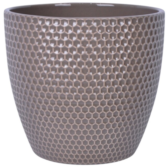 Honeycomb Finish Planter - Taupe /19cm - Wilko