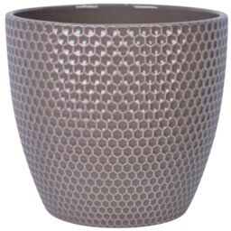 Honeycomb Finish Planter  - Taupe /19cm - Wilko - thumbnail 1