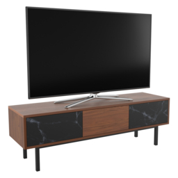 AVF Skyline Walnut and Black Marble TV Unit - Size: 40 x 140 x 45 - Multi - Wilko - thumbnail 4
