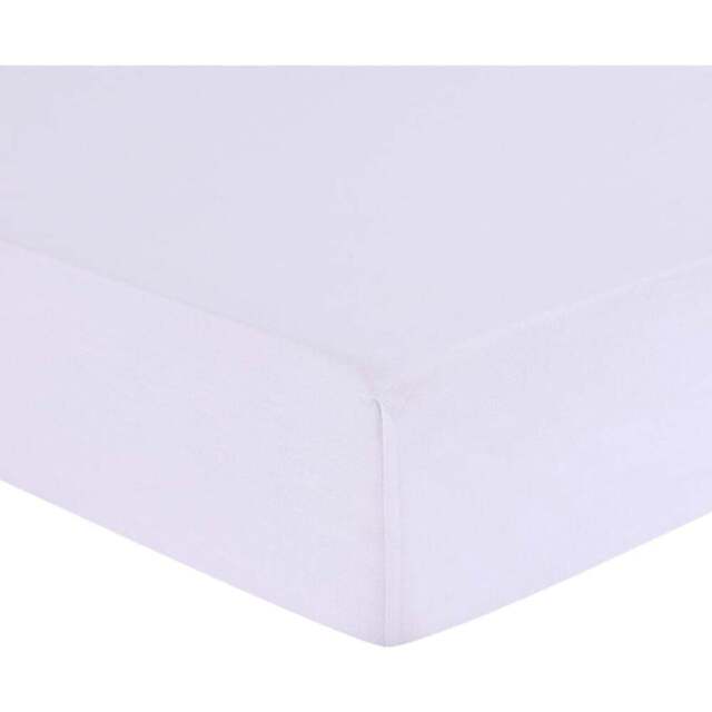 My Home King Size White Polycotton Deep Fitted Sheet - Wilko - image 1